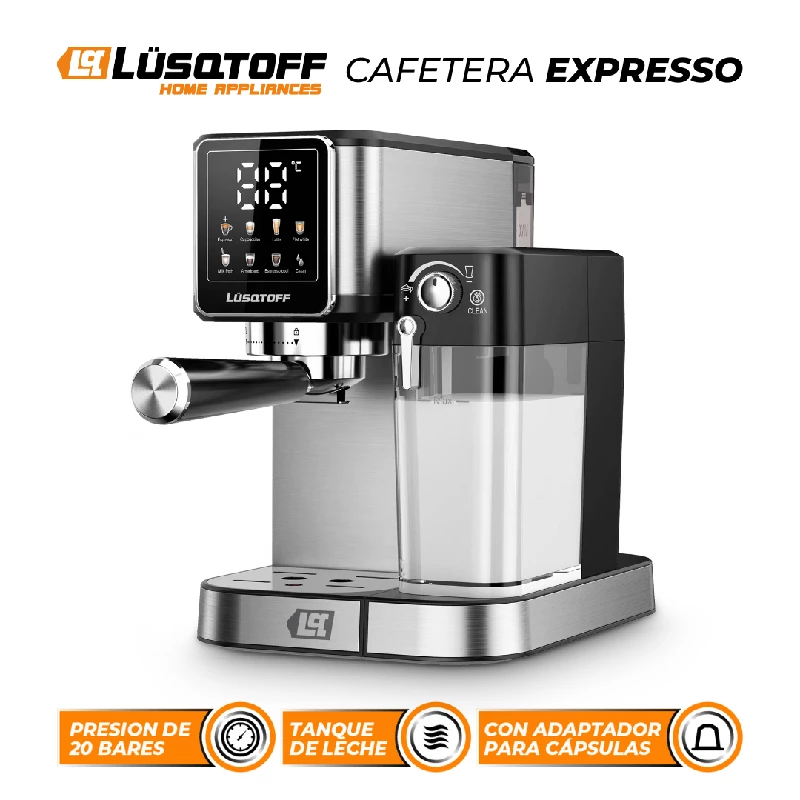 CAFETERA ESPRESSO/CAPS LUSQTOFF INOX