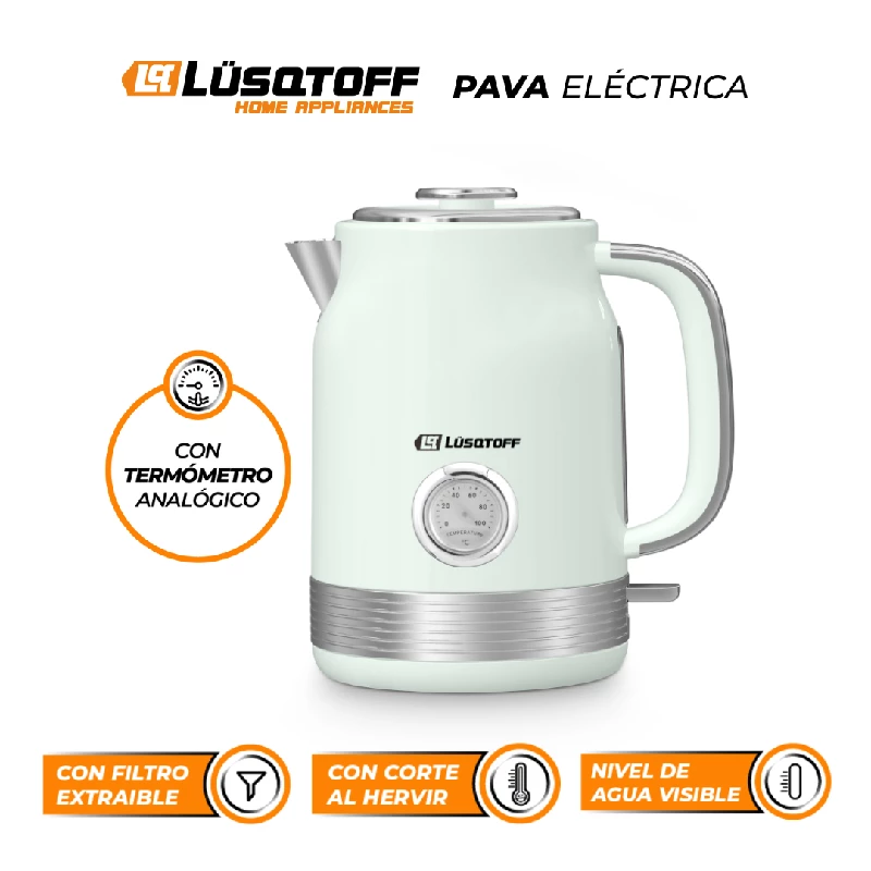 PAVA C/RELOJ TERM LUSQTOFF VERDE 1.7L