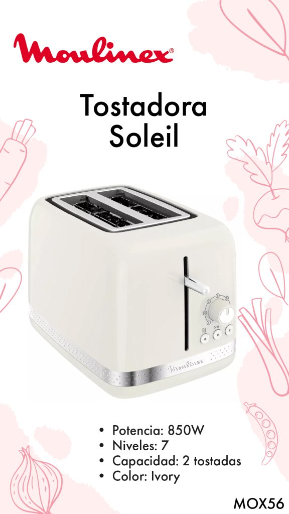 TOSTADORA SOLEIL IVORY MOULINEX