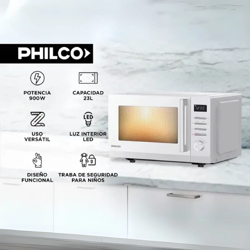 MICROONDAS PHILCO DIGITAL 23L 900W