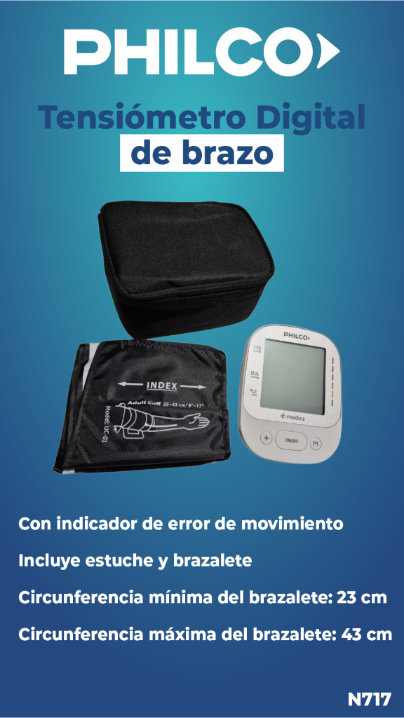 TENSIOMETRO DIGITAL DE BRAZO PHILCO